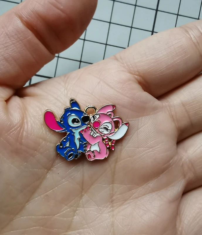 

10PCS cartoon stitch Pendant DIY Jewelry Necklace Earrings Bracelet Jewelry Earring Charms