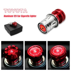 Aluminum 12V Car Cigarette lighter For Toyota COROLLA RAV4 Camry Hilux Croos Highlander YARIS Tacoma  cars accessories