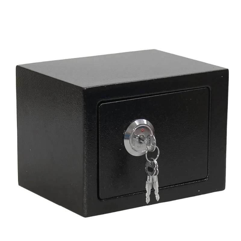 Professional And Durable Strong Jewelry Home Hotel Lock Keypad Black Safety Security Box  Depository Drop Cash Safe Box