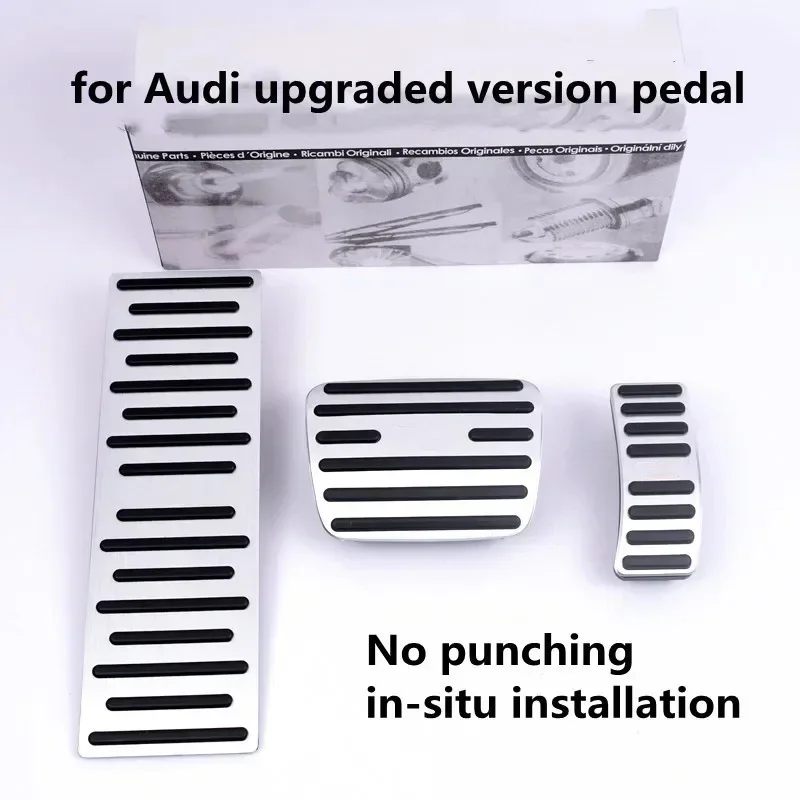 Suitable for Audi A1 A3 A4 A5 A6 A6L A7 A8 Q3 Q5 Q7 Q8 TT modified into aluminum alloy brake accelerator non-slip pedal