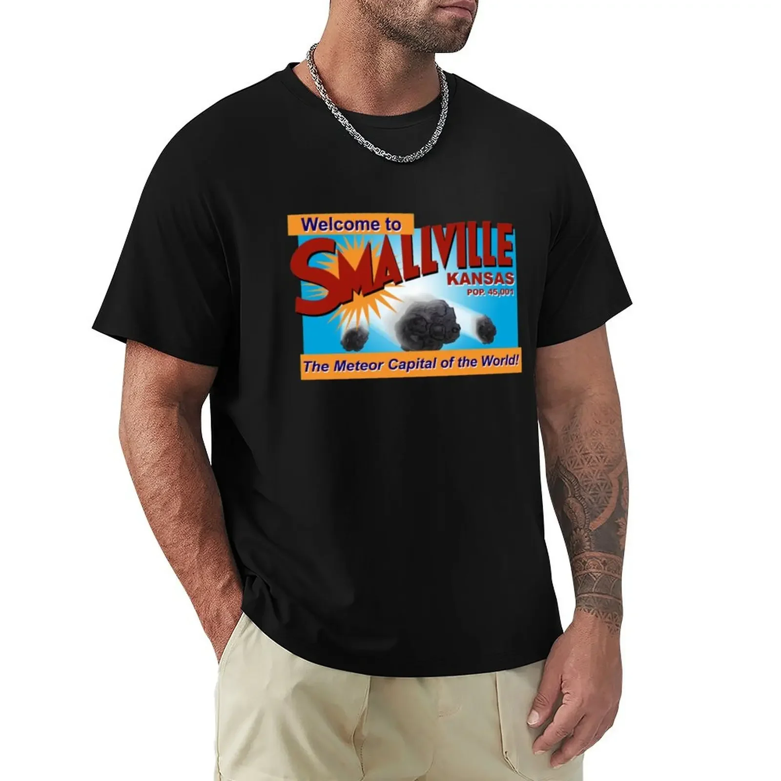 Smallville TShirtThe Meteor Capital of the World T-Shirt plain sports fans sublime mens big and tall t shirts