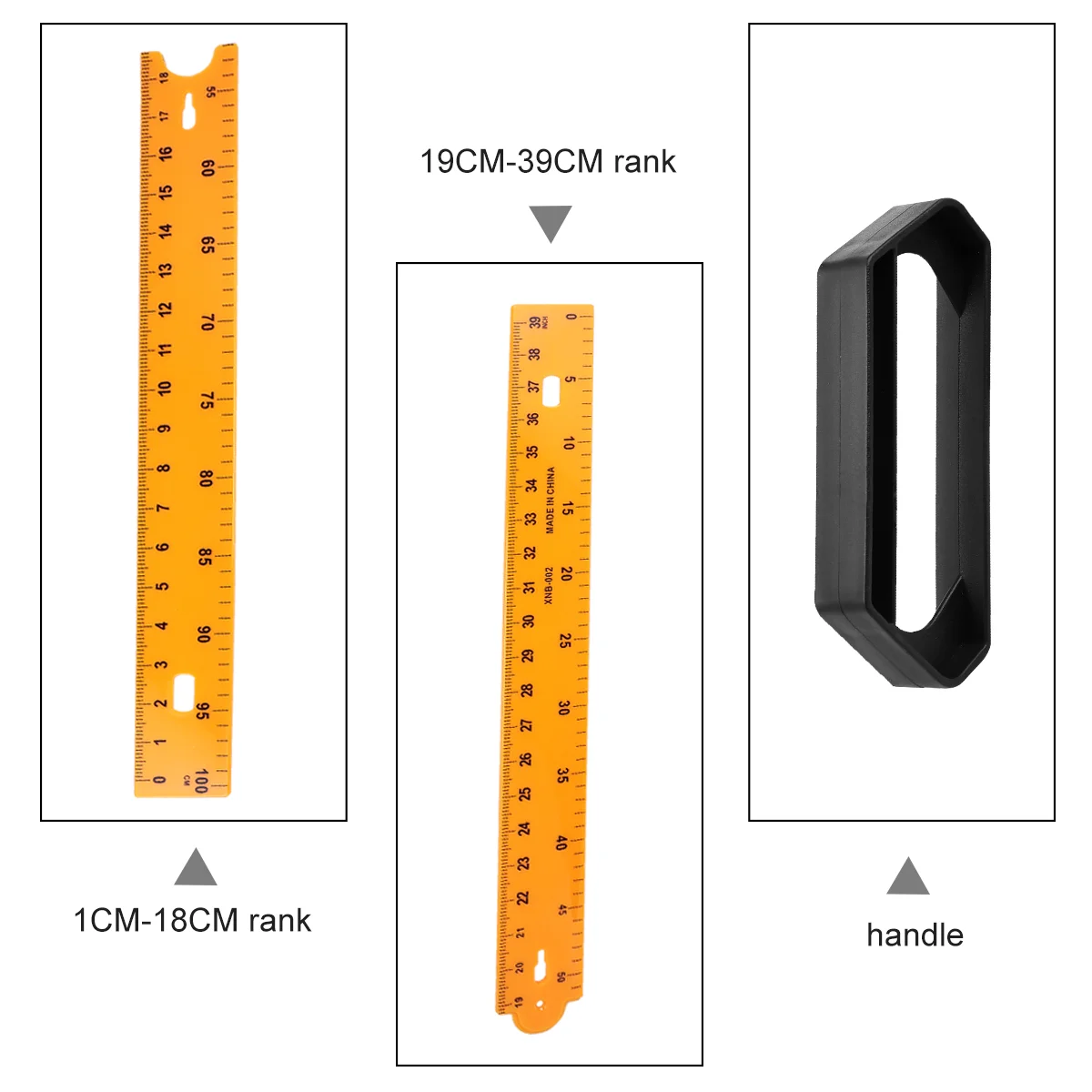 Teaching Meter Stick Safe Ruler Plastic Math Tool Desktop Adjustable Length Measuring Sectional for