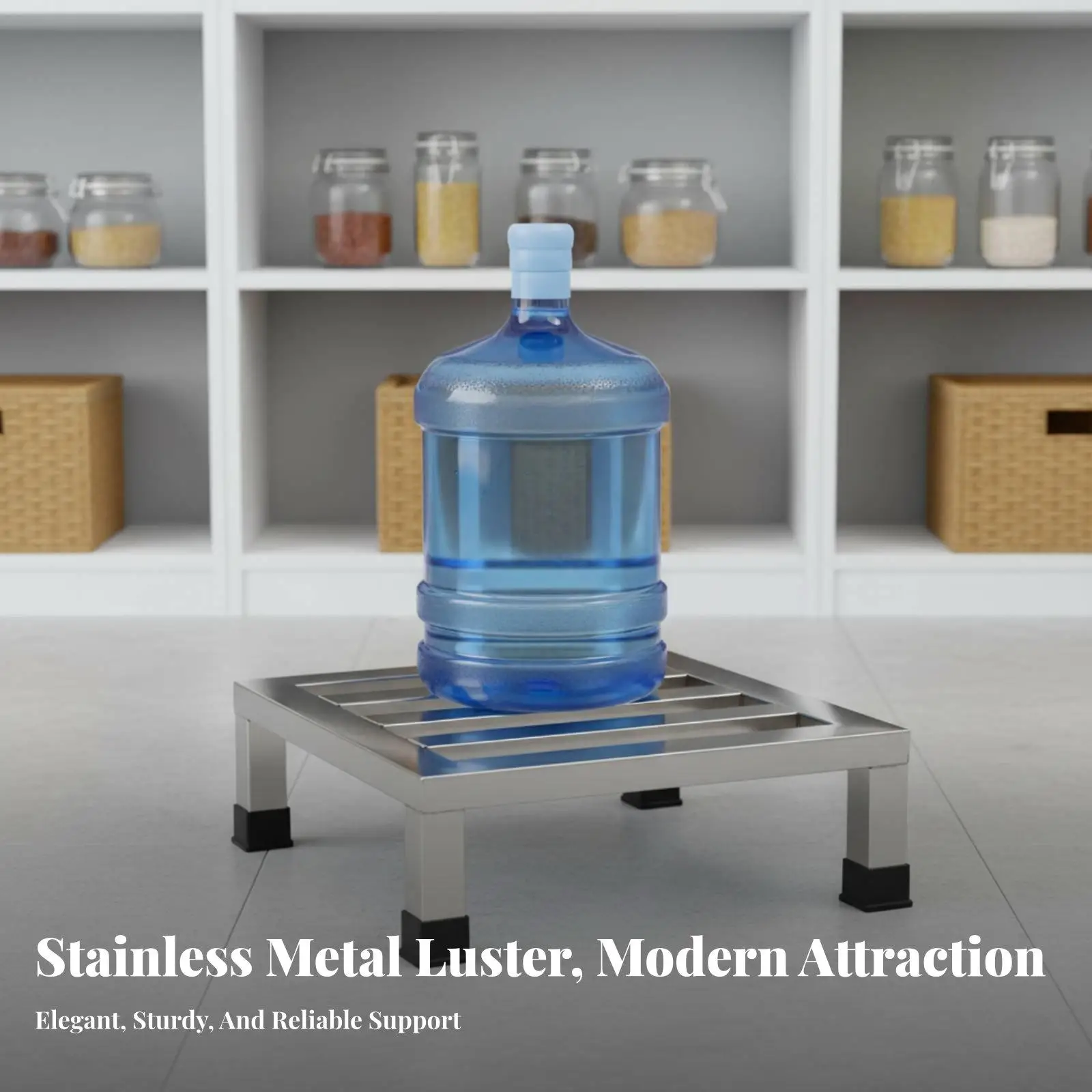 Waterproof Stainless Steel Display Shelf Reinforced Metal Stand for Humidifier Gas Canister