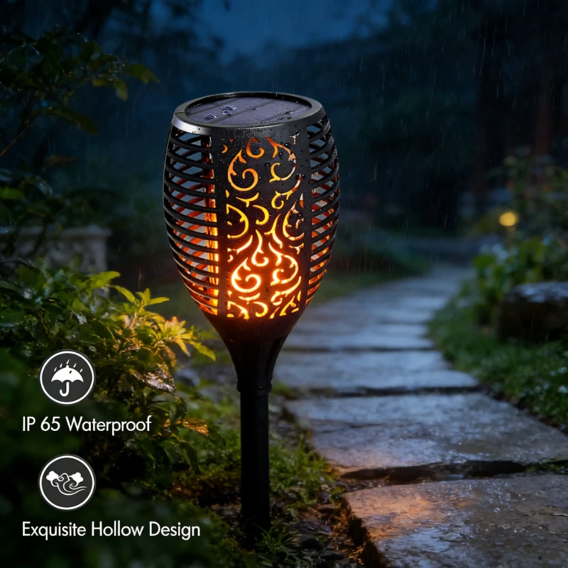 Decoraciones de Halloween, Lámpara Solar con 12 LED, Resistente al Agua, Lámpara de Paisaje con 12 LED para Exteriores, Patio, Jardín