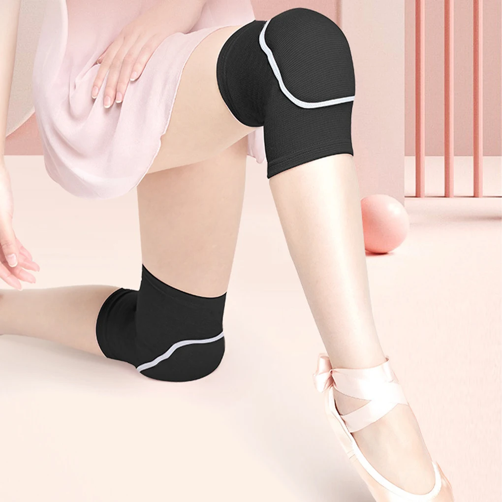 دعامات الركبة القطنية عالية المرونة للرياضة والكرة الطائرة وكرة القدم للأطفال الرياضية المقاومة للصدمات باللون الأزرق كما هو موضح #1