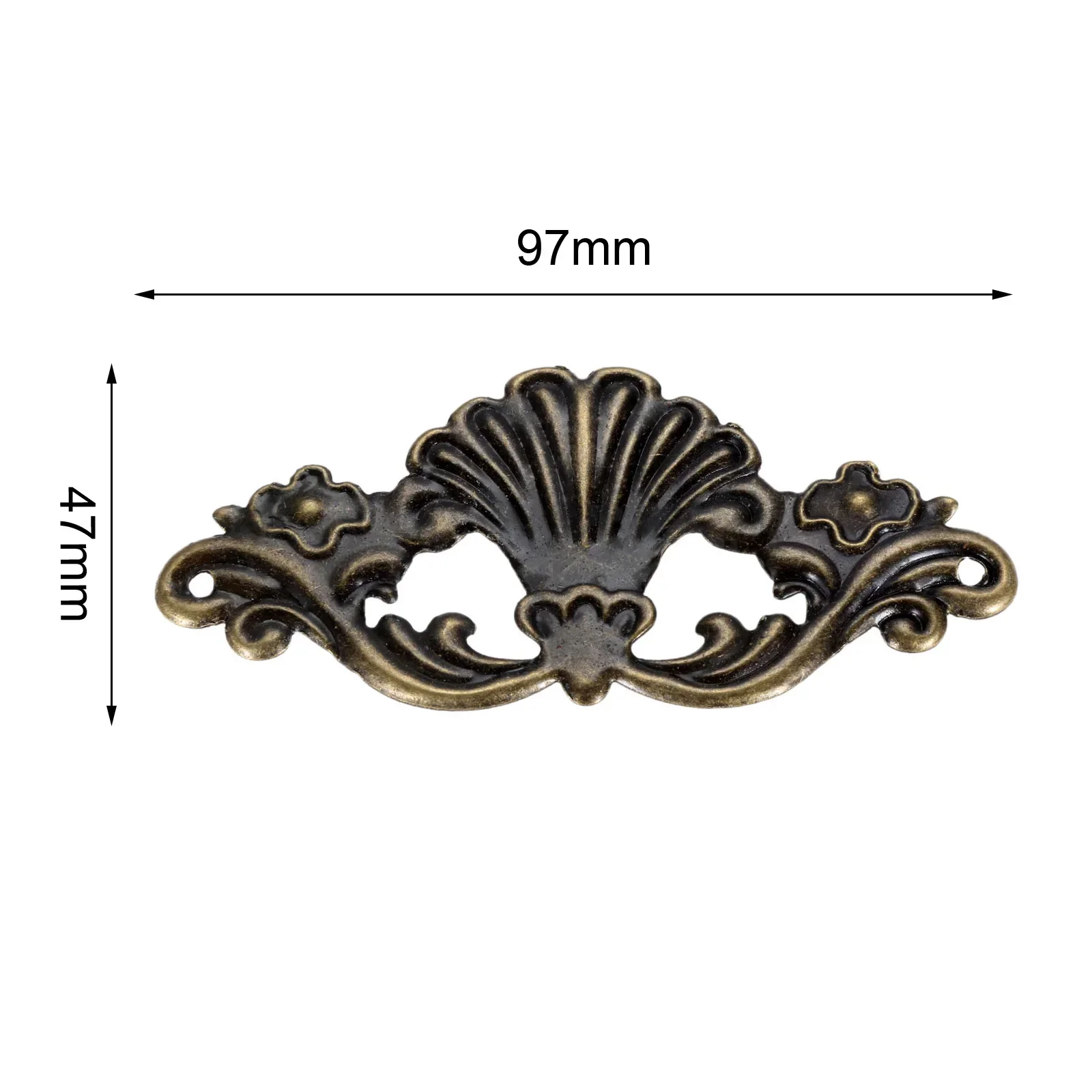 8Pcs Antique Bronze Jewelry Wooden Box Decorative Protector Brackets Album Embellishment Scrapbook Corner Protection Guard Cover