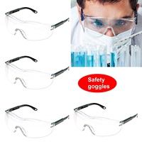 Safety Protective Goggles Clear Lens Anti Fog Glasses Eye Protection Unisex Anti-Scratch Impact Resistant ANSI Z87 Work Eyewear