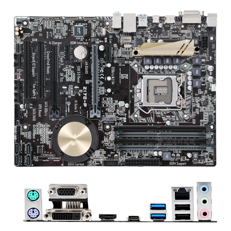 

For Intel Z170 Z170-P motherboard Used original LGA1151 LGA 1151 DDR4 64GB i7 i5 i3 M.2 NVME USB3.0 SATA III Desktop Mainboard