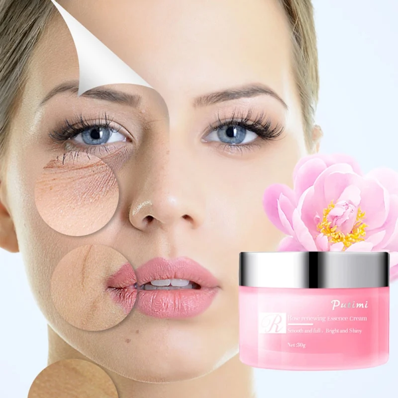 

30g Rose Renewing Face Cream Nutritions Anti-Aging Moisturizing Essence Whitening Beauty Health Firming Dark Spots Rose Brighten