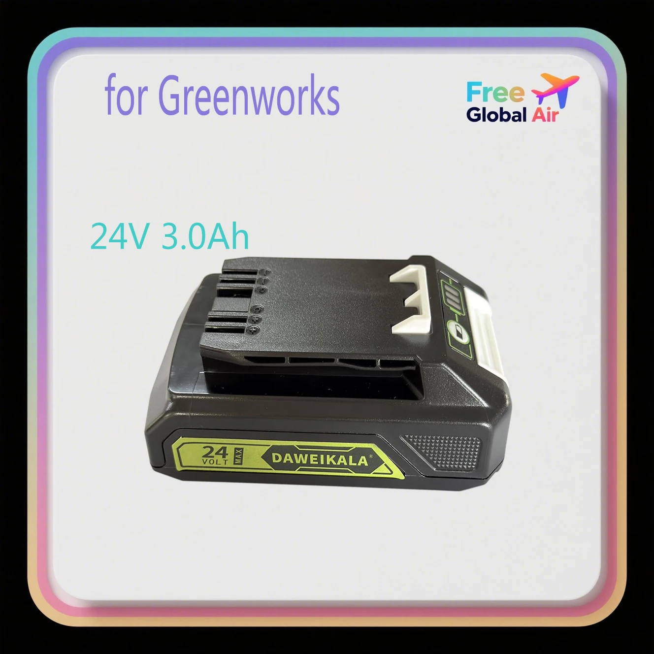 

Для Greenworks 24 В сменный литий-ионный аккумулятор для всех устройств инструментов 24 В 29842 29852 BAG708 29322 21342 G24B2