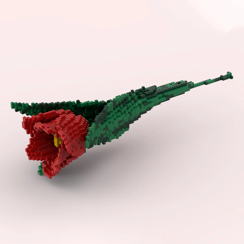 

2353 шт. MOC скульптуры тюльпанов, строительные блоки, хит сезона для маленьких любителей зданий, рождественский подарок