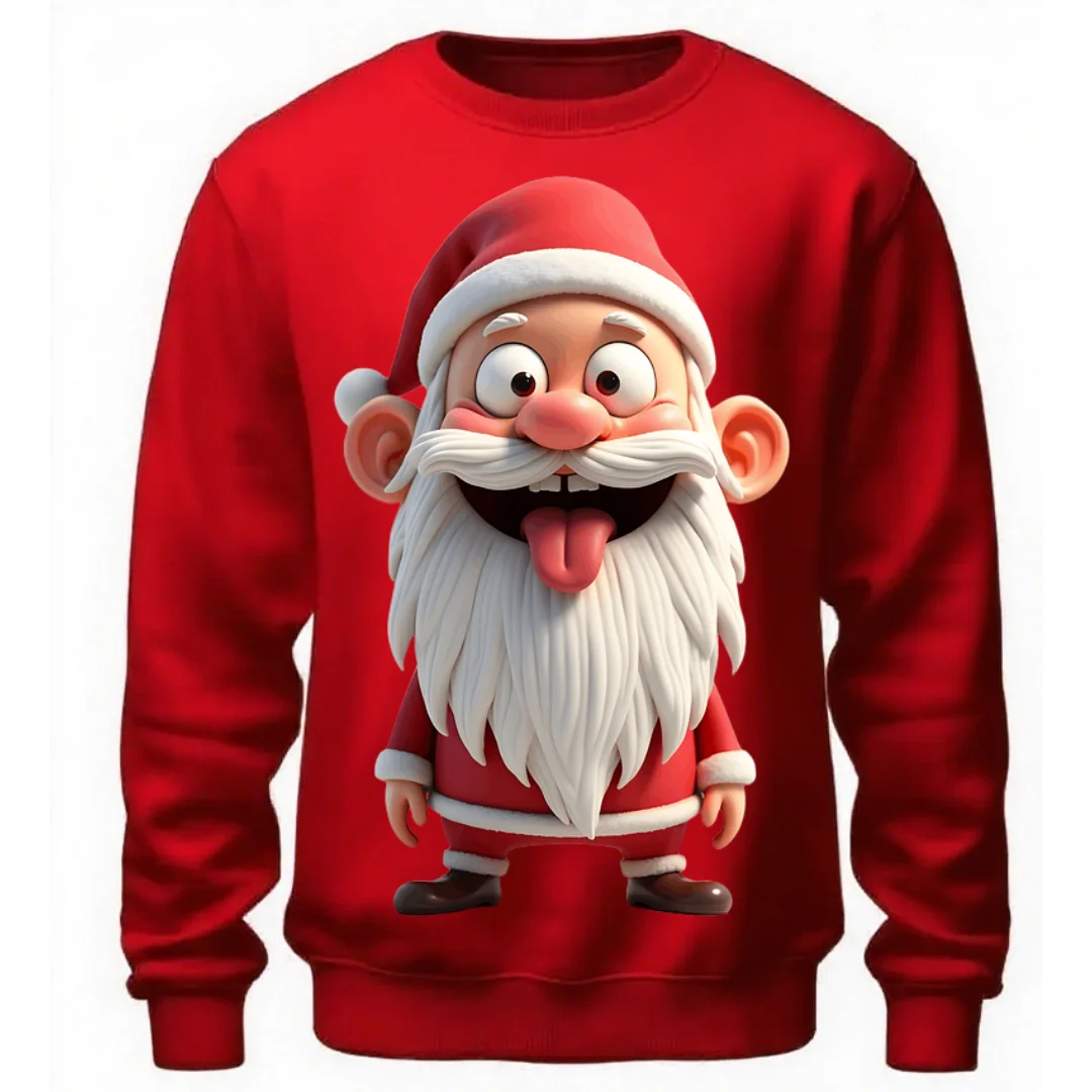 

Santa Claus Christmas Party Men's Clothing 3D Printed Autumn Fashion Sweatshirt Y2K Funny Men's And Women's Crew Neck Pullover