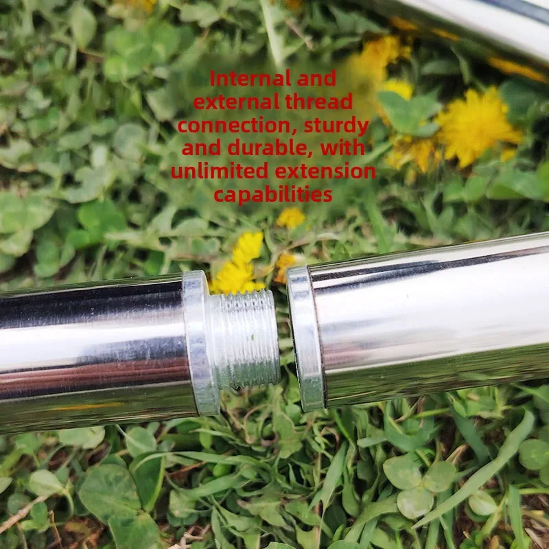 Stainless steel net pole, extra-hard net pole, thickened and reinforced fishing net pole, fruit-picking pole, fishing spear pole