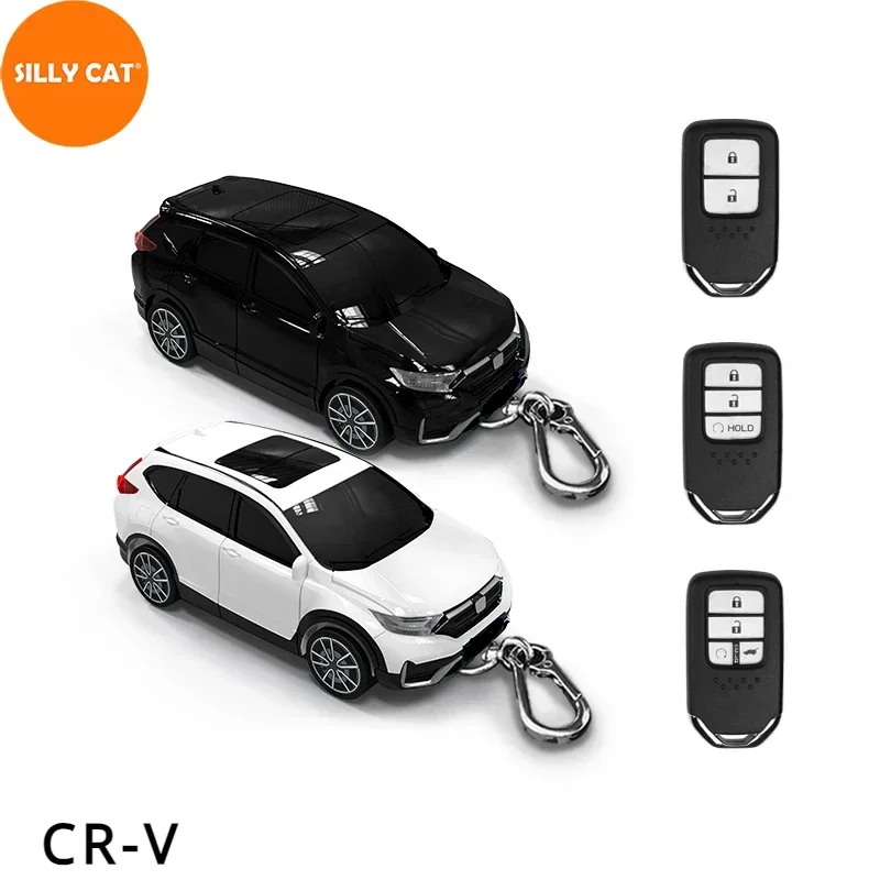 

Car Shape Model CRV SUV Car Key Fob Plastic Protective Case Cover Shell Suit for HONDA CRV SUV Accord Civic Fit Jazz Vezel City