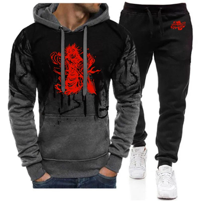

Jujutsu Kaisen CHOSO Autumn Winter Popular Men's Tracksuit Zipper Hoodie and Sweatpants Urban Casual Sporty Jogging Suit