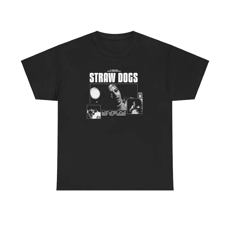 

Straw Dogs Film T-Shirt, Graphic Print, Custom Illustration