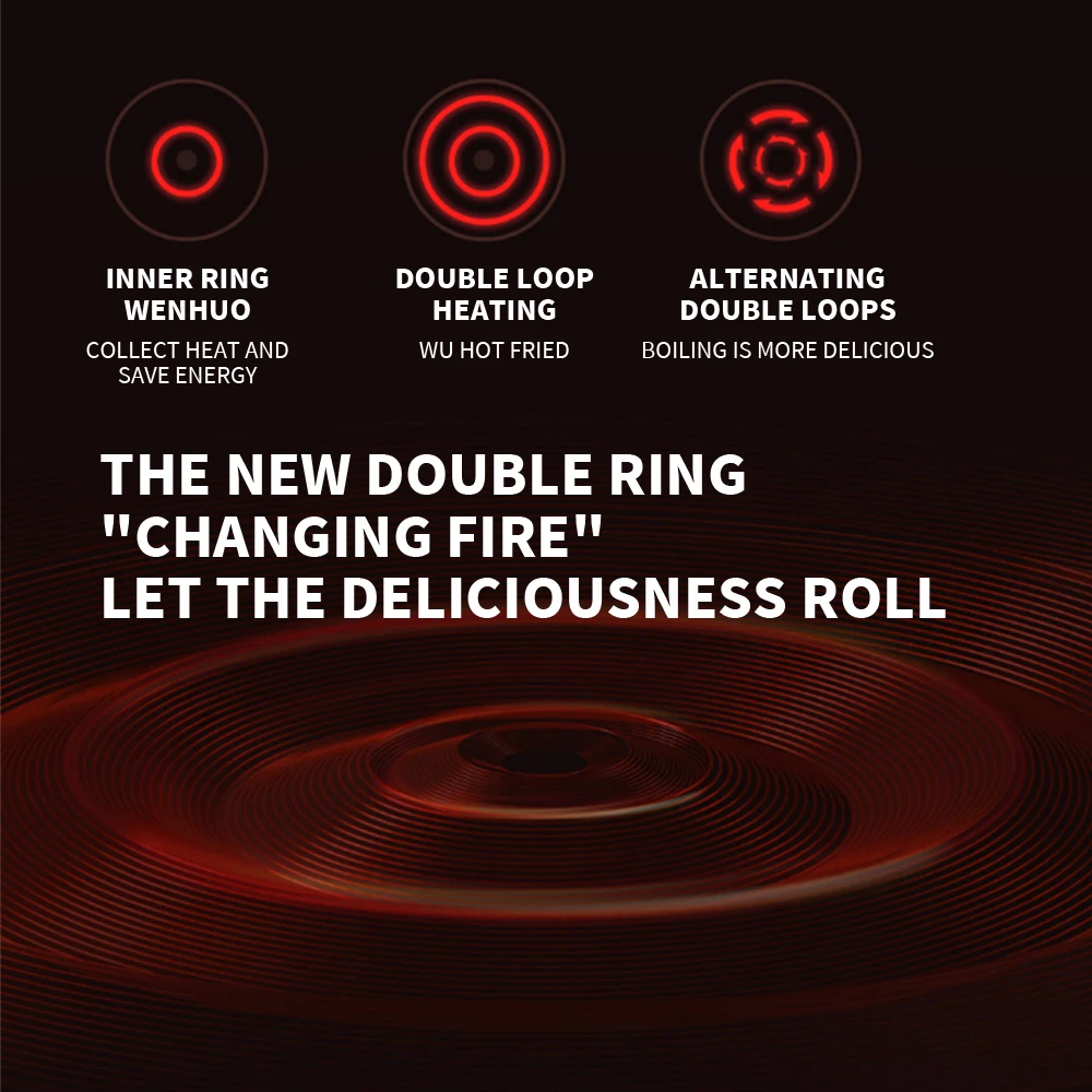 Mijia Electric Induction Cooker 2 Adjustable Heat 99Levels Flames Multifunctional OLED Screen Work with Mi Home APP