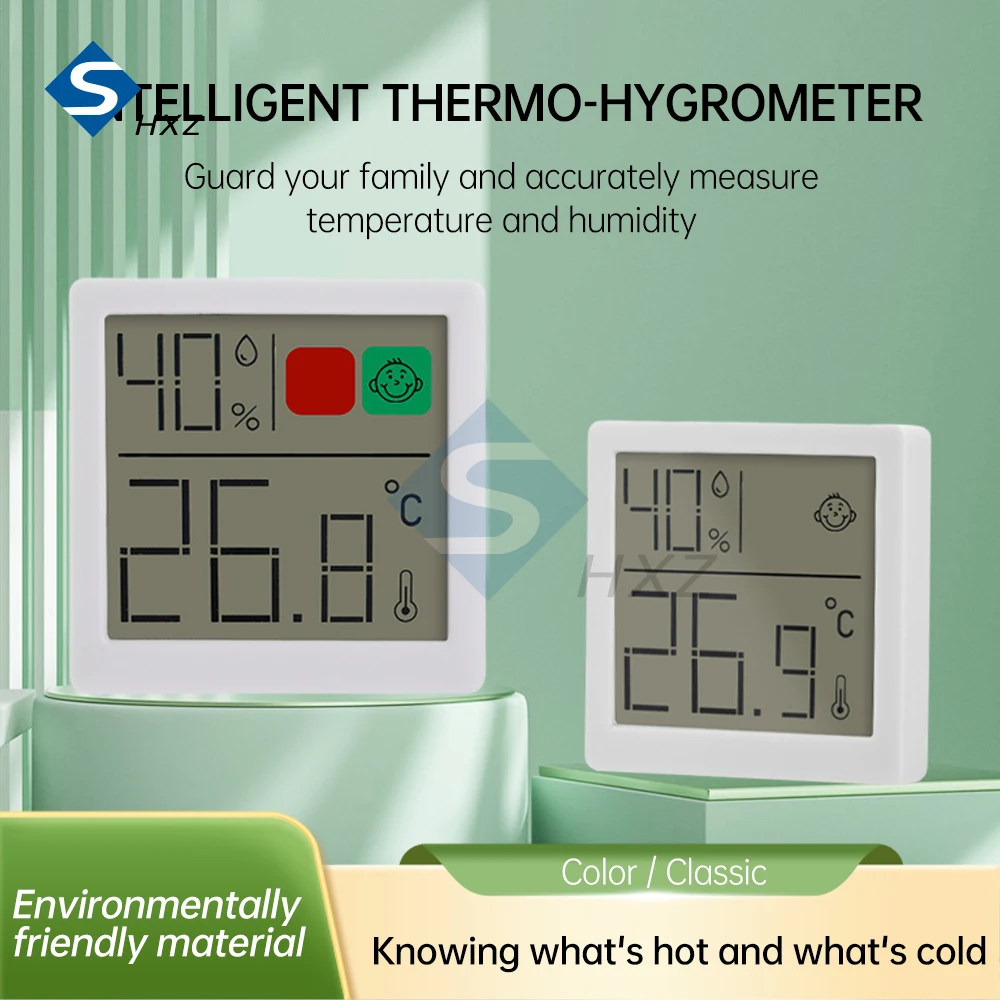 -50~70℃ Temperature Humidity Meter Digital Thermometer Magnetic Thermo-hygrometer Indoor Household LCD Digital Display Meter