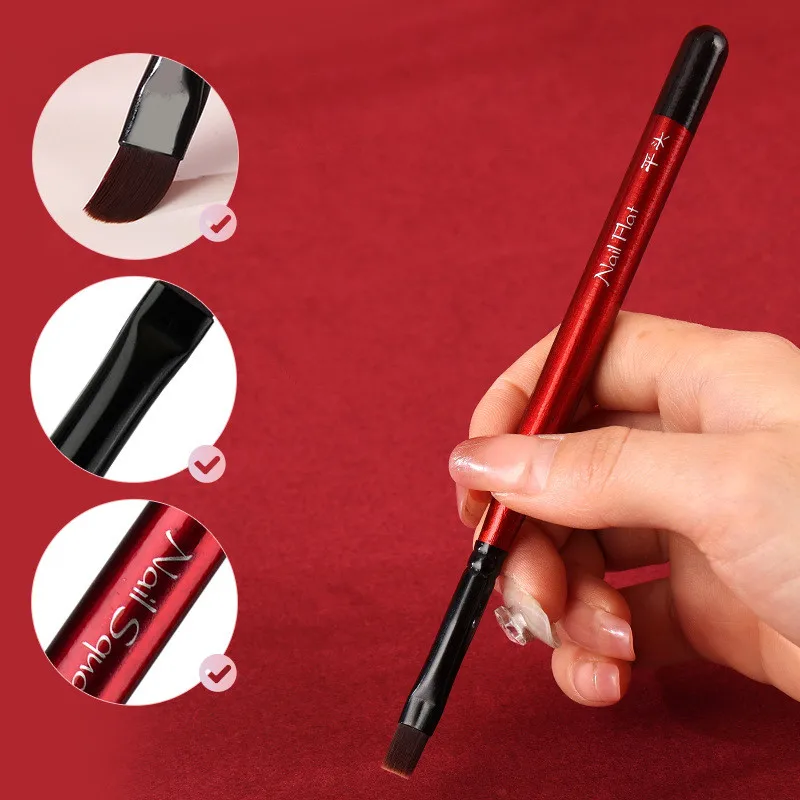 Pędzel do malowania żelami, do zdobienia paznokci, do przedłużania tipsów żelowymi, akrylowych, akcesorium do budowania paznokci, pędzle do zdobienia paznokci, pędzel do paznokci żelowych (1/3 szt.)