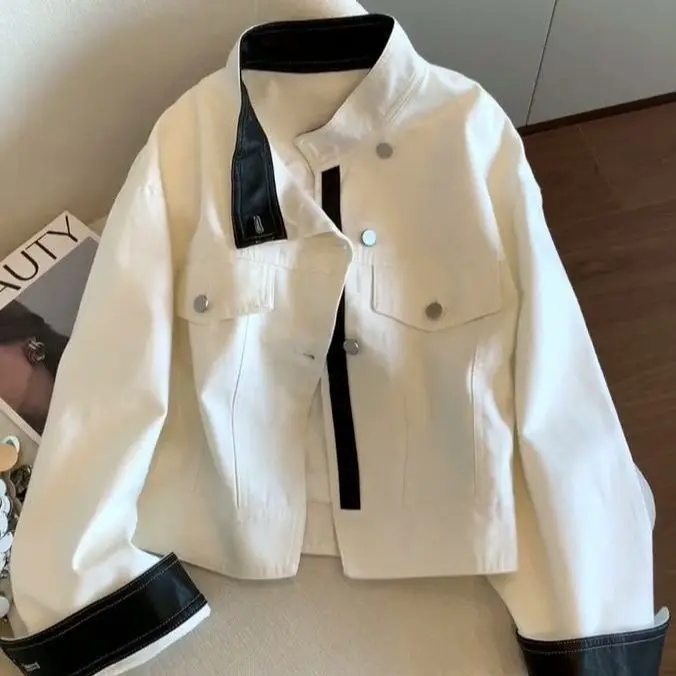 Retro Cool Casual Loose-Fitting Jacket Women, Slimming Stylish, Suitable For Spring Autumn, Trendy And Versatile