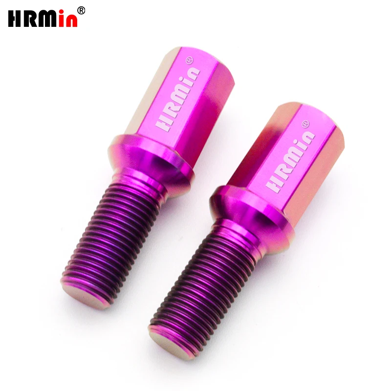 HRMin Gr5 titanium wielbout schroef M14x1.5x28-45mmBall zetel Lange kop Voor Benz Porsche VW AUDI Fabriek Auto Modificatie wiel