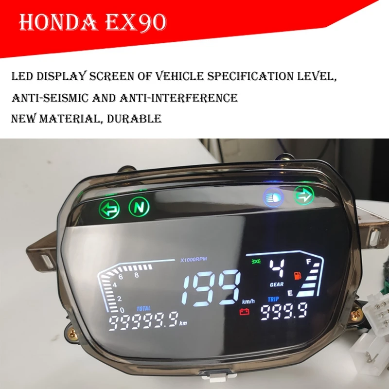 Demak EX90 Dream C100 C100N AVATE DY90 Traxx Star 50 2004-2009 DGITAL METER For Honda EX90 Speedometer Full ​LED meter Assy