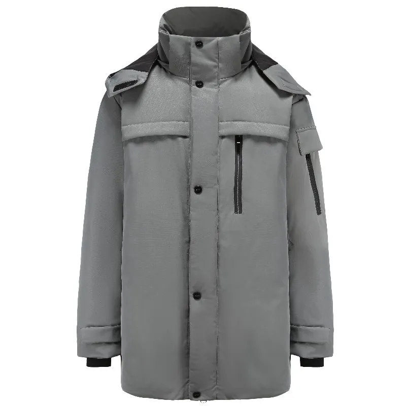 سترة كبيرة الحجم للأفراد الأكبر ثقيلة معطف فضفاض مناسب لملابس الشتاء للرجال الدفء متوسط الطول 11XL