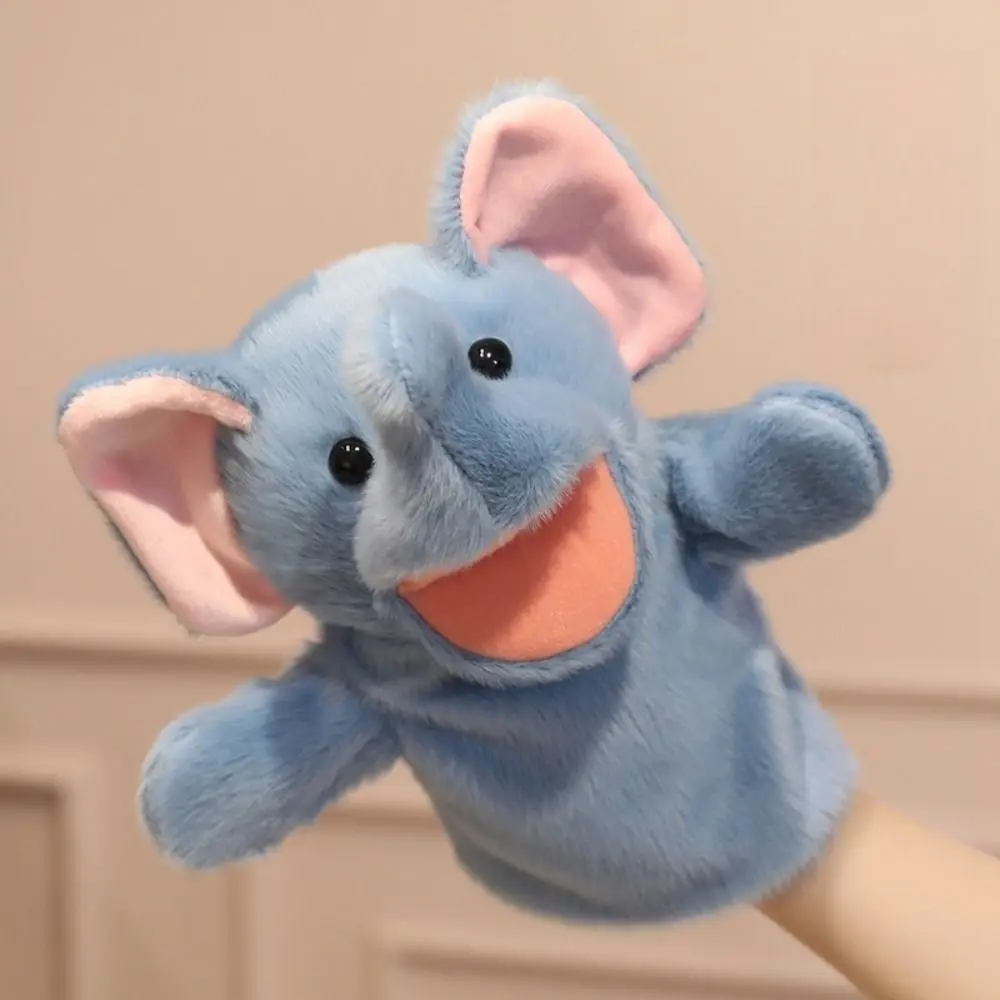 Frog Animal Hand Puppet Storytelling Duck Stuffed Shark Toys Movable Mouth Simulation Hand Finger Story Puppet Story Time