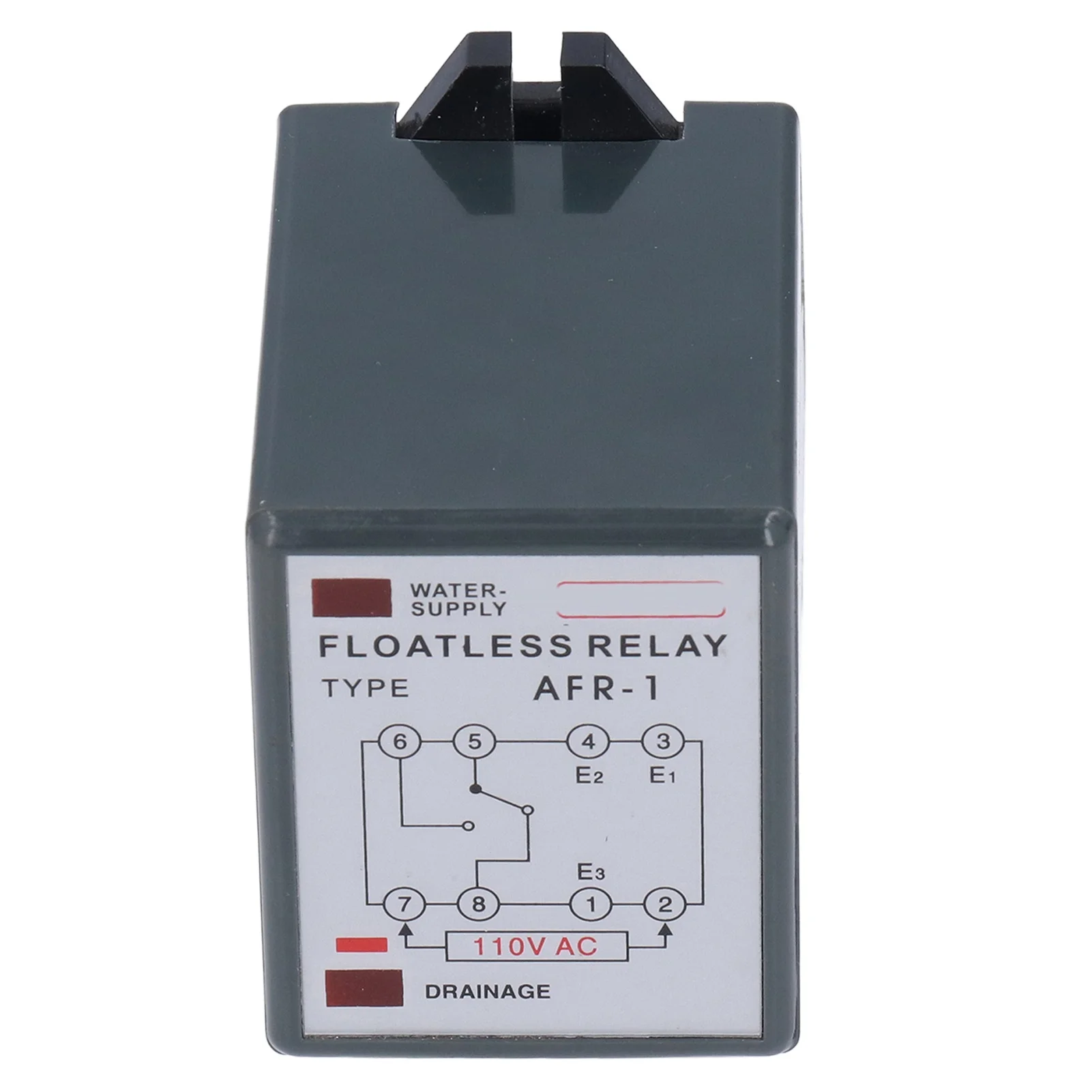Liquid Level Controller Floatless Relay High Contact Capacity Water Level Switch AC 110V AFR‑1