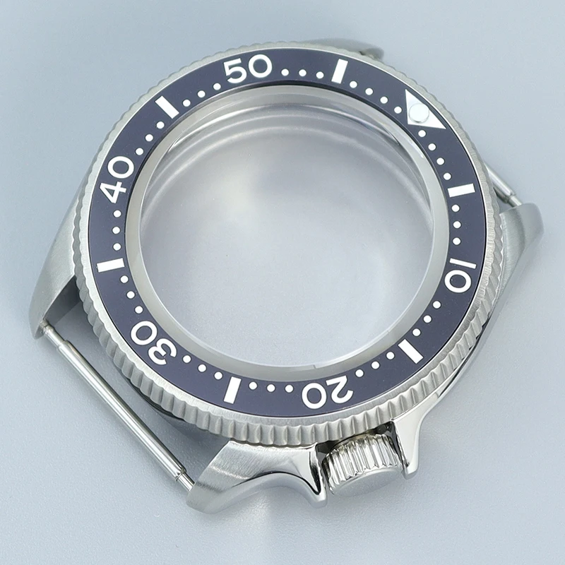 

38mm Stainless Steel Watch Case Ceramic Bezel Sapphire Glass For NH35 NH36 4R36 Movement 28.5mm Dial Modified pilot Repair Parts