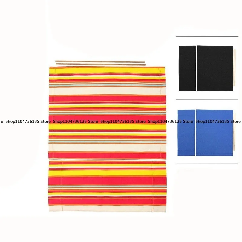 5Pcs Director Chair Replacement Canvas, Straight Foot Model, Multi-color, Opp Bag Packaging