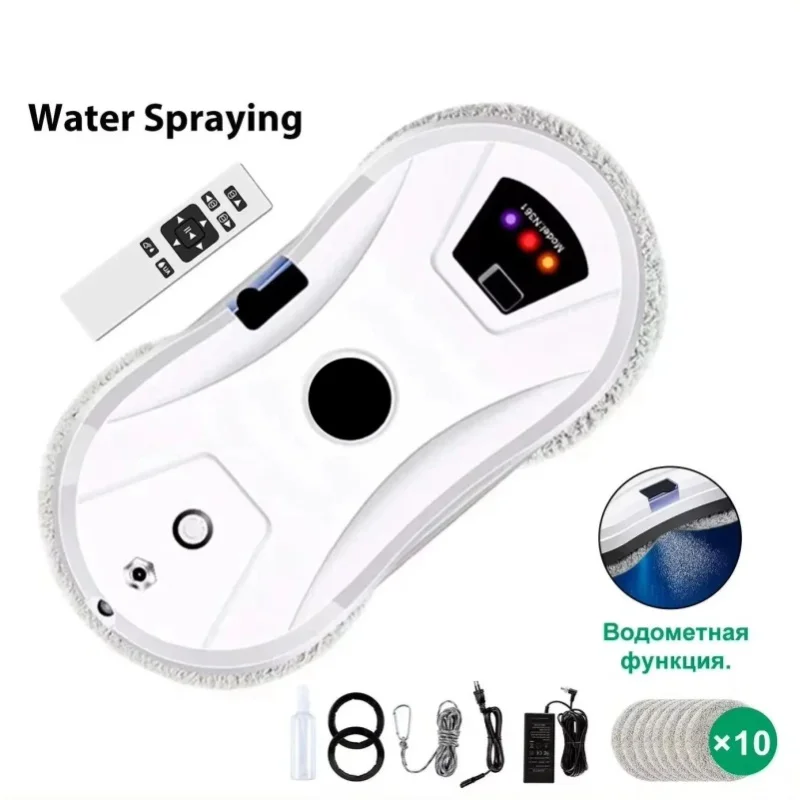 Robot do czyszczenia okien 5600PaUltra Thin Smart Automatic - Mocna adsorpcja, elektryczna myjka do szkła, zdalne sterowanie, do użytku w domu, wewnątrz, na zewnątrz, do samochodu. — 2