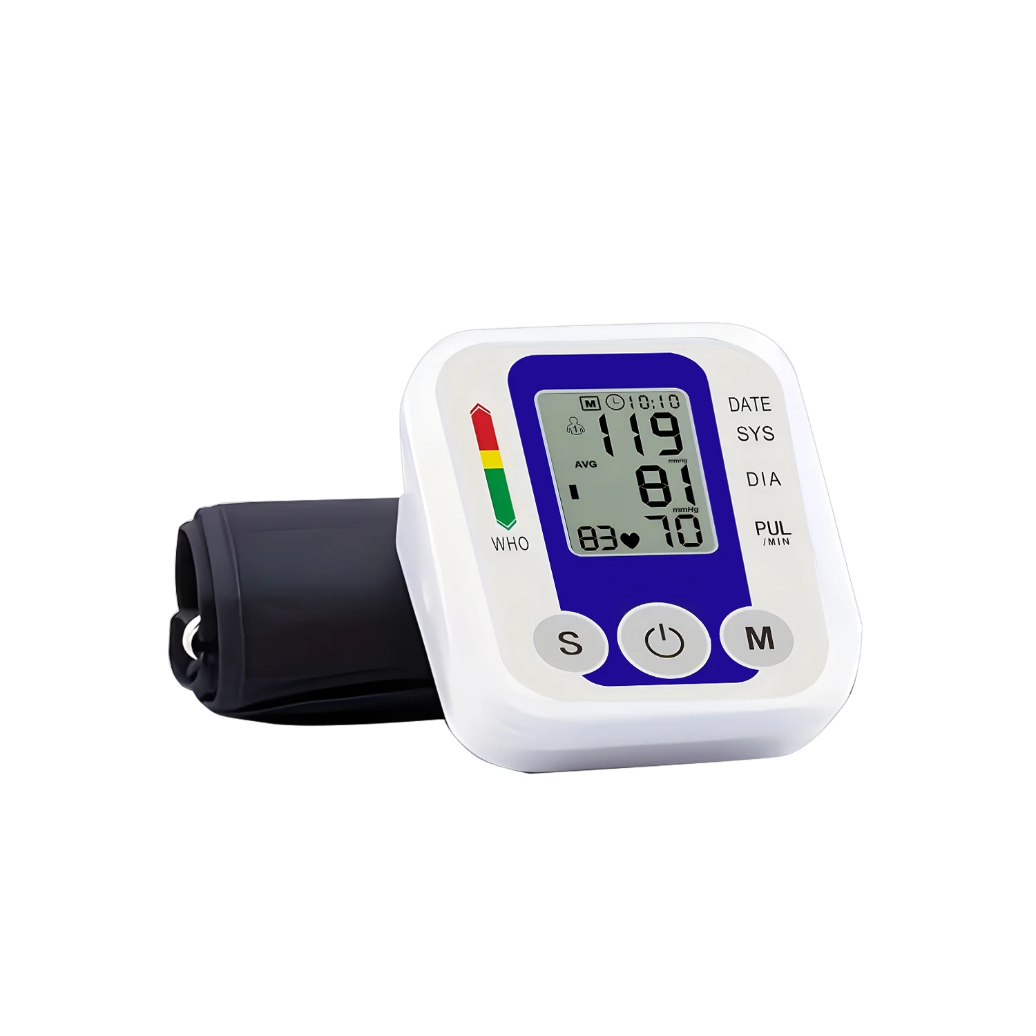 Monitor Automático de Pressão Arterial Digital para Braço Superior, Esfigmomanômetro, Tensiômetro, Medidor de Pulso e Frequência Cardíaca