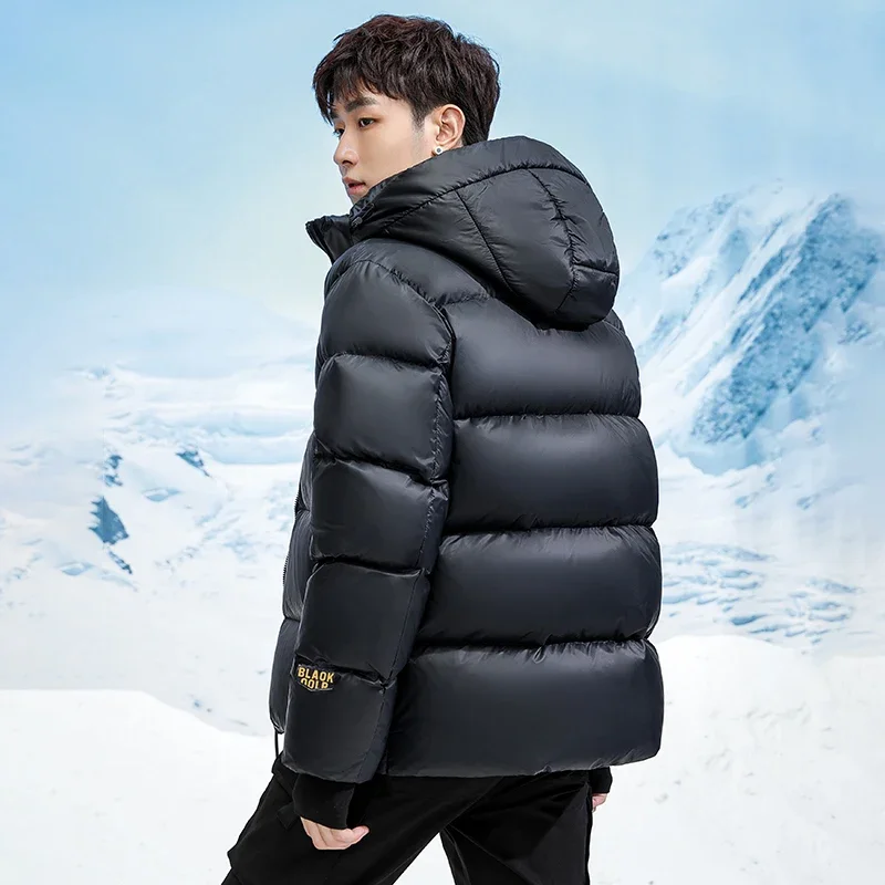 Winter new thick short down jacket 2024 new luxury ultra-light filled goose down thick heating imitation Canada goose down