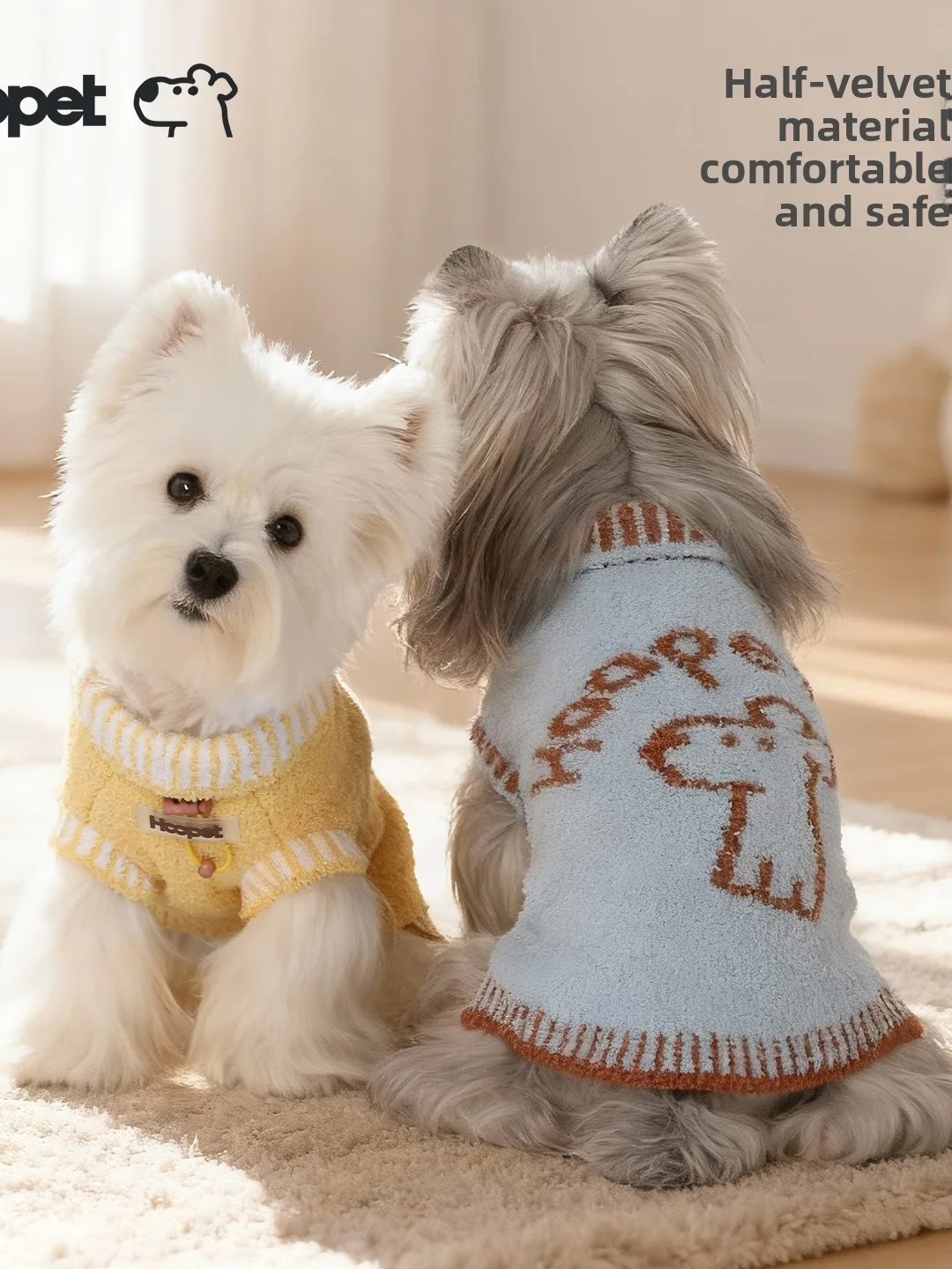 Cisas Warmth Dog Sweater Small Dog West Highland Bichon Puppy  Vest Winter Thermal Pet Sweater Casual Sle f Flann...