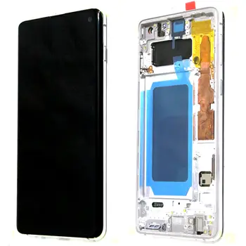 Dotykový AMOLED displej s rámečkem, náhrada za SAMSUNG S10, G973, G973F, 6,1 palce, zadní sklo 10 nejlepší prodej Displej Samsungu S10 - №5