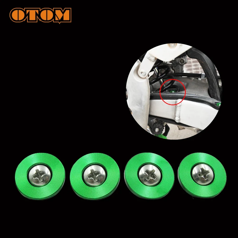 

OTOM Мотокросс 4 шт. плоская вилка резиновая накладка пряжка цепь слайдер шайба обработка с ЧПУ для KAWASAKI KX250F KX450F мотоциклетные велосипеды