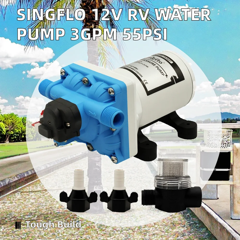 Pompa a Diaframma per Camper R - Rv Water Pump 12V 55Psi recensione e prezzo