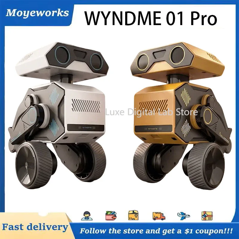 Chinese version WYNDME 01 Pro Intelligent AI Companion Robot Action Language Interaction With Voiceprint Recognition