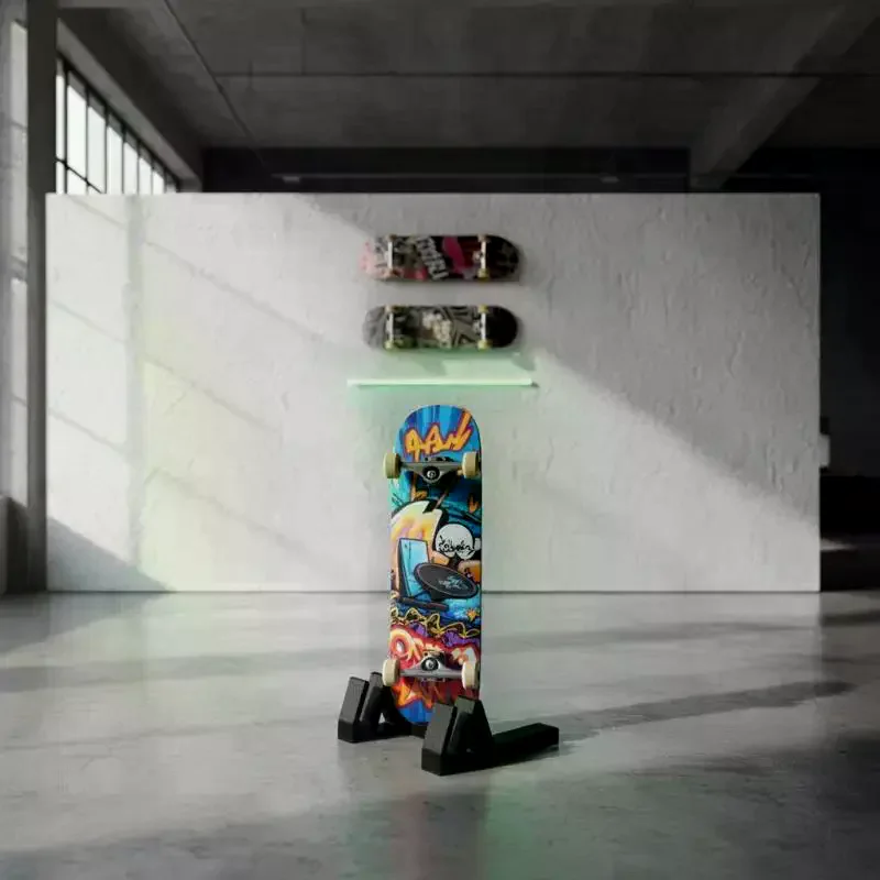 

1Pcs 3D Printed Vertical Fixed Skateboard Storage Base Suitable For Indoor Storage And Outdoor Skateboard Park Organization