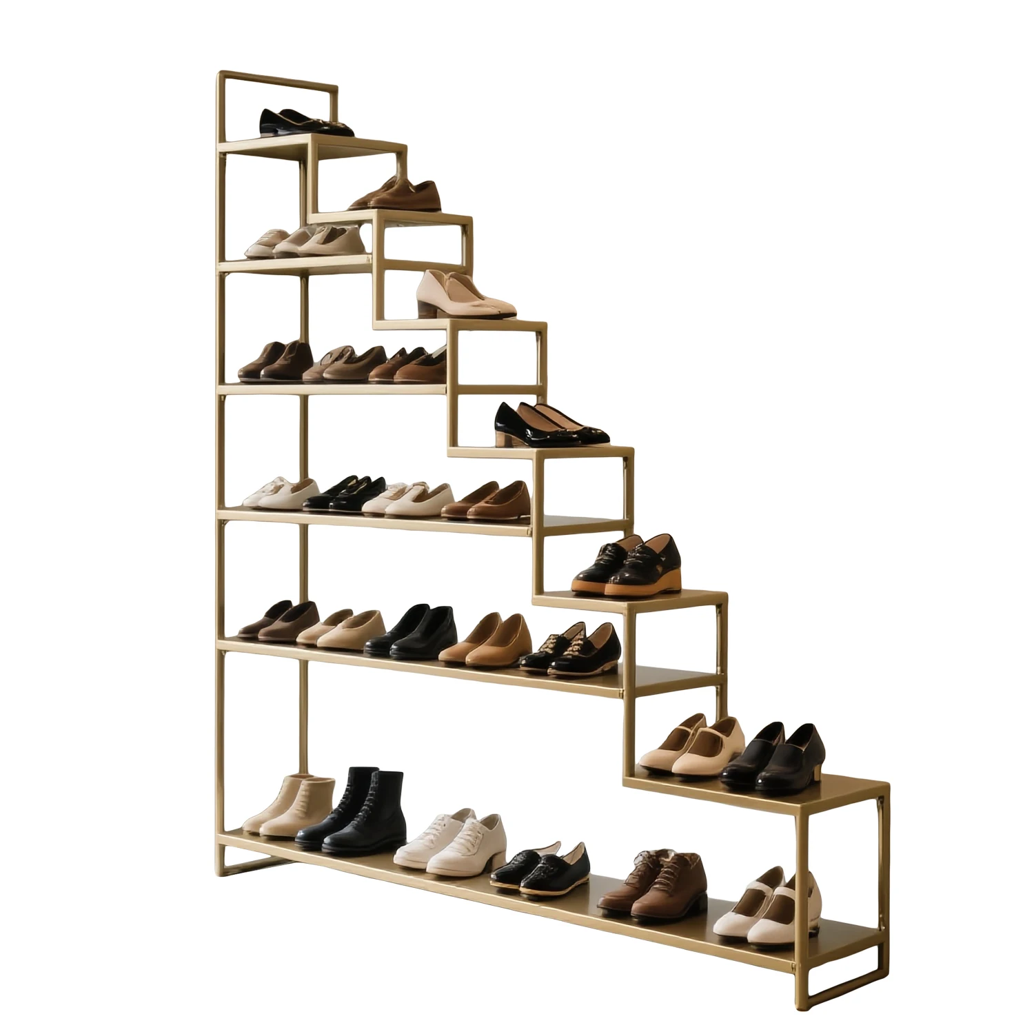 Clothing Store Display Shoe Rack Bag Shelf Shelf Wrought Iron Floor Jewelry  Display Display Cabinet