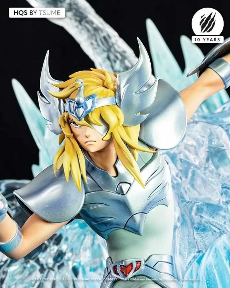 Tsume Hyoga White Bird Saint Seiya 1/6 Limited Edition Genuine Anime Peripheral Model With Led Collectible Garage Kit Statue