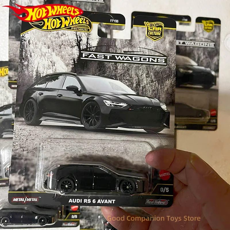 

Original Hot Wheels Premium Car Model 1/64 Fast Wagons Series AUDI RS6 Avant No.0 Secret Style Limitied Collectible Toy Gifts