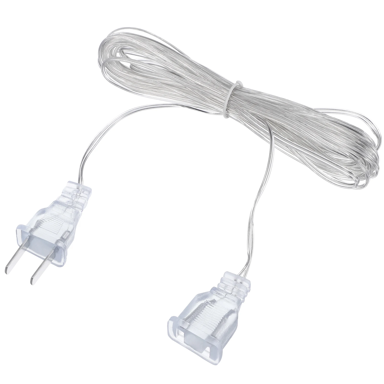 

LED Light Extension Cord Cable for Lamp Extended Curtain Lights Plug Cords Curtain Lamp Cord Clear Wire DIY Decor