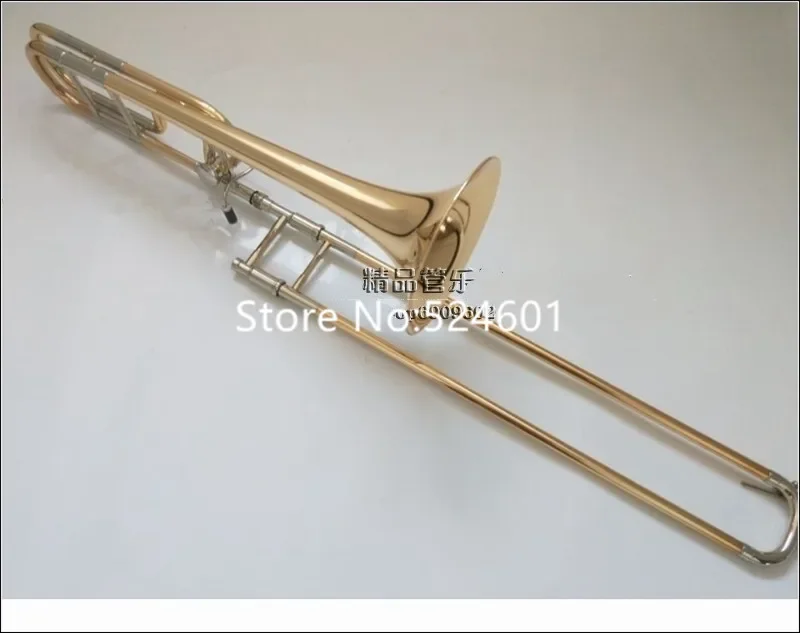 

Hot Selling Bach 42GO Tenor Bb/F Trombone Gold copper Professional playing musical instruments with shell and mouthpiece