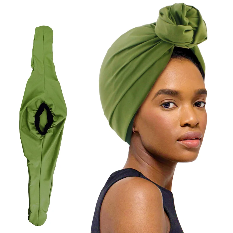 New French Vintage Turban Hat African Head Wraps Cotton Bandana Headband Hair Cover Cap Ladies Beanies Caps Muslim Headpiece