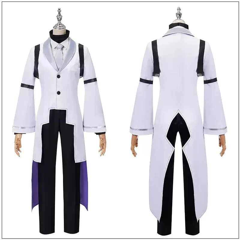 Anime Sigma Cosplay Costume Bungou Stray Dogs Cosplay Sigma Trench Uniform Suit Halloween Christmas Party Outfit for Men Women