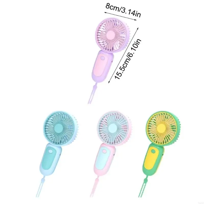 Phim hoạt hình Quạt làm mát không khí cầm tay mini động cho du lịch ngoài trời USB có thể sạc lại máy tính không khí máy tính