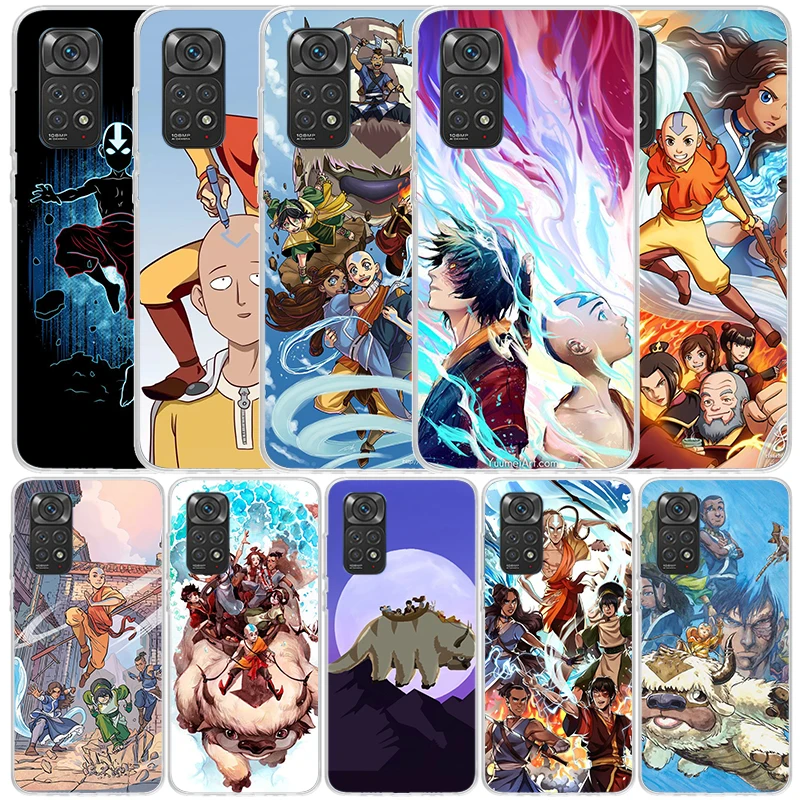 Anime Avatar The Last Airbender Phone Case For Xiaomi Redmi Note 13 12S 12 11S 11 11T 11E Pro Plus 10S 10 9S 9 8T 8 7 + Soft TPU