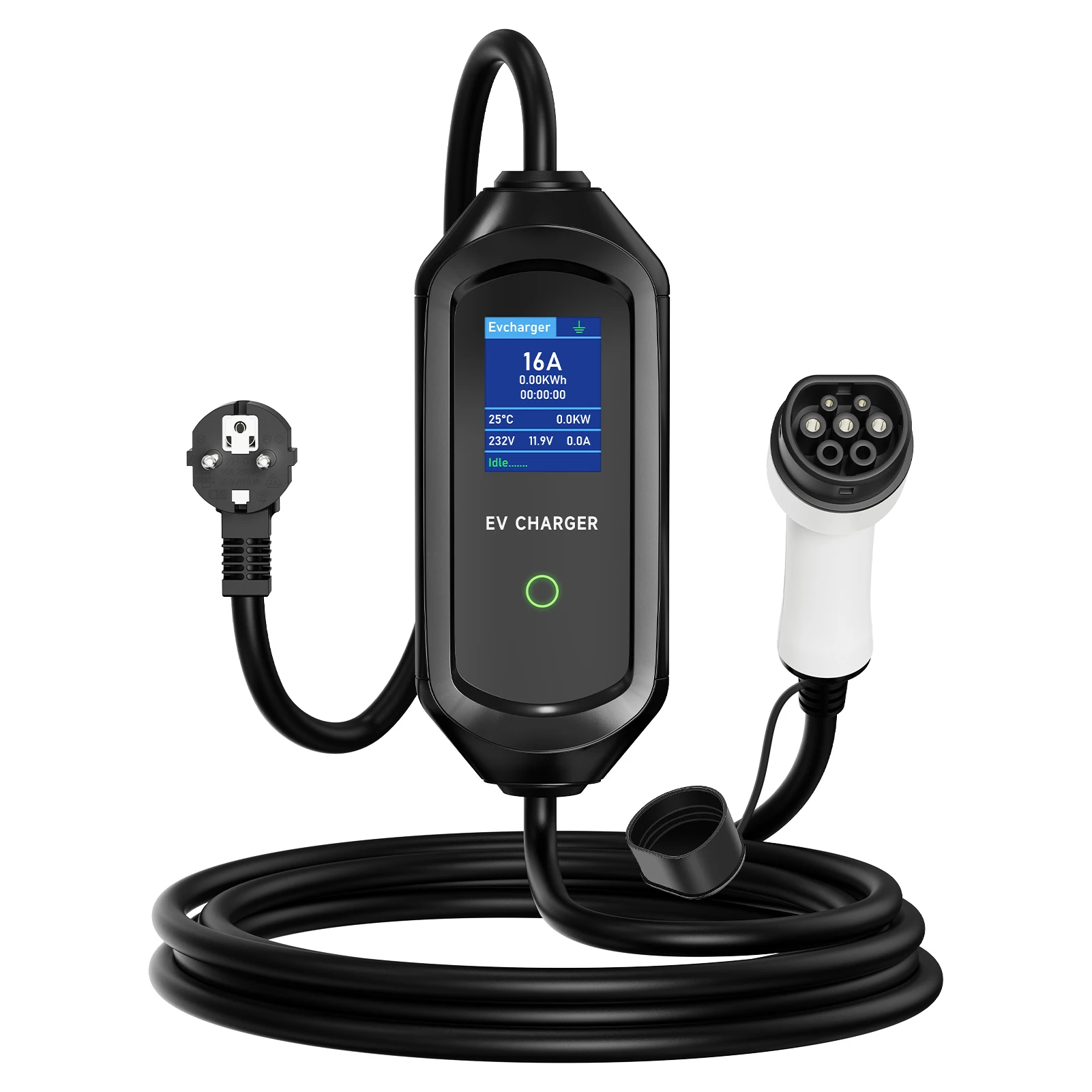 AFYEEV 3,6KW Typ2 IEC62196-2 EU-Stecker EV-Ladegerät Elektroauto-Ladegerät EVSE Ladekabel Mit WLAN-App Versand aus Europa